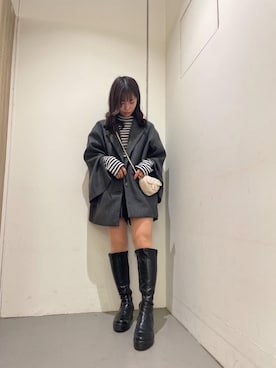 「ガーリーコーデ」｜「アイテム（その他シューズ）」を使った、emsexcite　/　エムズエキサイトさん（レディース・151cm）の冬コーディネート