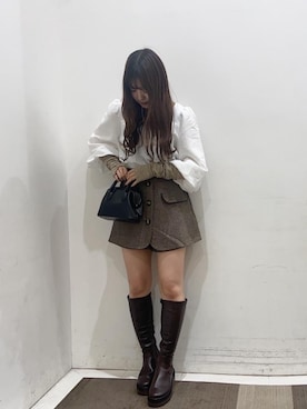 「アイテム（アームカバー）」を使った、emsexcite　/　エムズエキサイトさん（レディース・156cm）の冬コーディネート