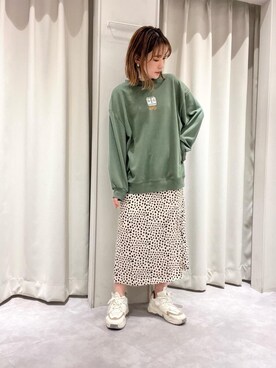 「ﾋﾞｯｸﾞｼﾙｴｯﾄ」｜emsexcite　/　エムズエキサイトさん（レディース・156cm）の冬コーディネート