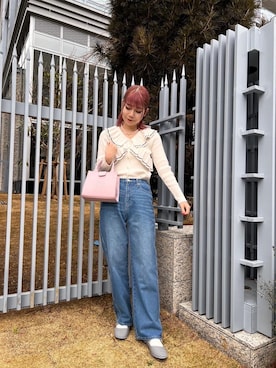 「RETRO GIRL（レトロガール）のアイテム（パンツ）」を使った、emsexcite　/　エムズエキサイトさん（レディース・164cm）の春コーディネート