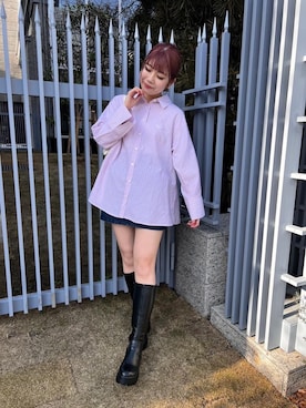 「ﾋﾞｯｸﾞｼﾙｴｯﾄ」｜emsexcite　/　エムズエキサイトさん（レディース・164cm）の春コーディネート