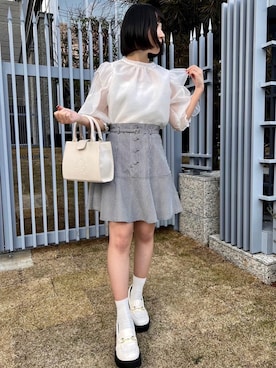 「ガーリーコーデ」｜「アイテム（その他シューズ）」を使った、emsexcite　/　エムズエキサイトさん（レディース・148cm）の春コーディネート