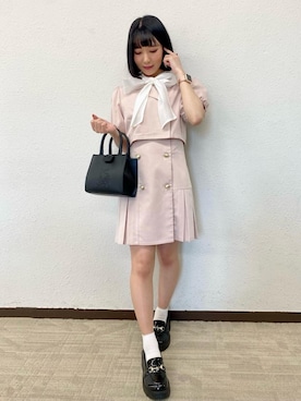 「フレンチガーリー」｜「アイテム（その他アウター）」を使った、emsexcite　/　エムズエキサイトさん（レディース・148cm）の夏コーディネート