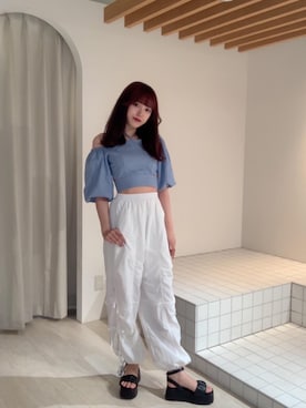 「からーこーで」｜emsexcite　/　エムズエキサイトさん（レディース・166cm）の夏コーディネート