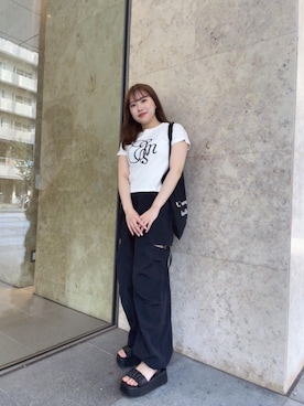 「ﾋﾞｯｸﾞｼﾙｴｯﾄ」｜emsexcite　/　エムズエキサイトさん（レディース・158cm）の夏コーディネート