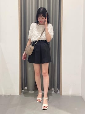 「ガーリーコーデ」｜「アイテム（その他シューズ）」を使った、emsexcite　/　エムズエキサイトさん（レディース・156cm）の夏コーディネート