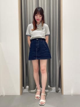 「韓国コーデ」｜「アイテム（その他シューズ）」を使った、emsexcite　/　エムズエキサイトさん（レディース・156cm）の夏コーディネート