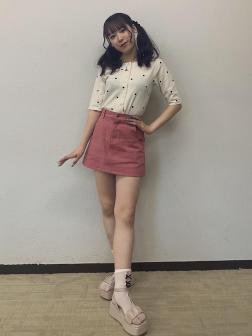 セール】刺繍入り台形ミニSK（スカート）｜ems excite（エムズ