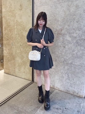 「フレンチガーリー」｜「アイテム（その他アウター）」を使った、emsexcite　/　エムズエキサイトさん（レディース・156cm）の夏コーディネート