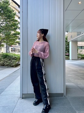 「韓国コーデ」｜「アイテム（その他シューズ）」を使った、emsexcite　/　エムズエキサイトさん（レディース・166cm）の夏コーディネート