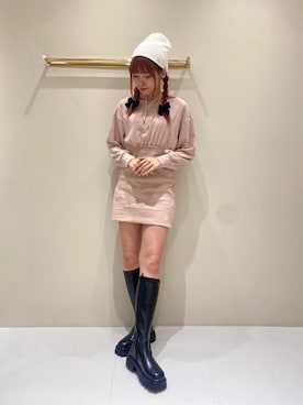 「韓国コーデ」｜「アイテム（その他シューズ）」を使った、emsexcite　/　エムズエキサイトさん（レディース・166cm）の秋コーディネート