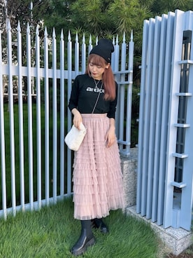 「韓国コーデ」｜「アイテム（その他シューズ）」を使った、emsexcite　/　エムズエキサイトさん（レディース・166cm）の秋コーディネート