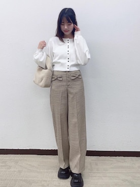 「ガーリーコーデ」｜「アイテム（その他シューズ）」を使った、emsexcite　/　エムズエキサイトさん（レディース・156cm）の秋コーディネート