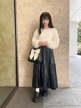 「アイテム（トップス、ベージュ系）」を使った、emsexcite　/　エムズエキサイトさん（レディース・152cm）の秋コーディネート