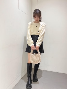 「ガーリーコーデ」｜「アイテム（その他シューズ）」を使った、emsexcite　/　エムズエキサイトさん（レディース・151cm）の秋コーディネート