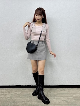 「ガーリーコーデ」｜「アイテム（その他シューズ）」を使った、emsexcite　/　エムズエキサイトさん（レディース・166cm）の秋コーディネート