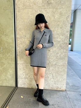 「韓国コーデ」｜「アイテム（チュニック）」を使った、emsexcite　/　エムズエキサイトさん（レディース・166cm）の秋コーディネート