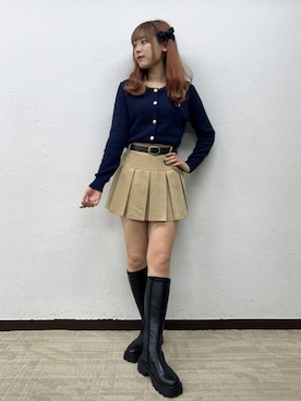 「韓国コーデ」｜「アイテム（その他シューズ）」を使った、emsexcite　/　エムズエキサイトさん（レディース・166cm）の秋コーディネート