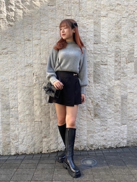 「韓国コーデ」｜「アイテム（その他シューズ）」を使った、emsexcite　/　エムズエキサイトさん（レディース・166cm）の秋コーディネート