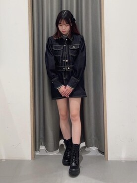「フレンチガーリー」｜「アイテム（セットアップ）」を使った、emsexcite　/　エムズエキサイトさん（レディース・156cm）の秋コーディネート