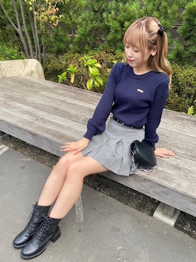 「韓国コーデ」｜「アイテム（その他シューズ）」を使った、emsexcite　/　エムズエキサイトさん（レディース・166cm）の秋コーディネート