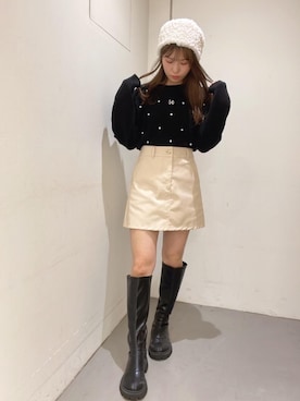 「ガーリーコーデ」｜「アイテム（その他シューズ）」を使った、emsexcite　/　エムズエキサイトさん（レディース・151cm）の秋コーディネート