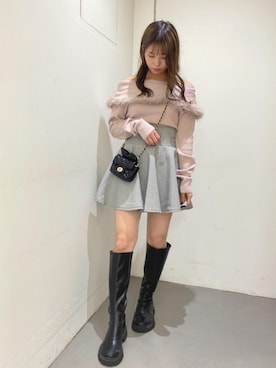 「ガーリーコーデ」｜「アイテム（その他シューズ）」を使った、emsexcite　/　エムズエキサイトさん（レディース・151cm）の秋コーディネート