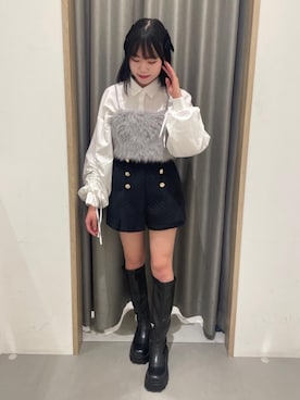 「ガーリーコーデ」｜「アイテム（その他シューズ）」を使った、emsexcite　/　エムズエキサイトさん（レディース・156cm）の秋コーディネート