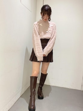 「ガーリーコーデ」｜「アイテム（その他シューズ）」を使った、emsexcite　/　エムズエキサイトさん（レディース・151cm）の秋コーディネート