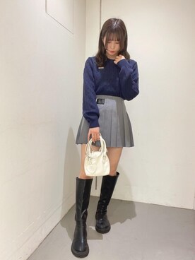 「韓国コーデ」｜「アイテム（その他シューズ）」を使った、emsexcite　/　エムズエキサイトさん（レディース・151cm）の秋コーディネート