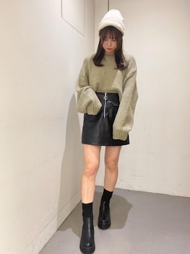 「韓国コーデ」｜「アイテム（その他シューズ）」を使った、emsexcite　/　エムズエキサイトさん（レディース・151cm）の秋コーディネート