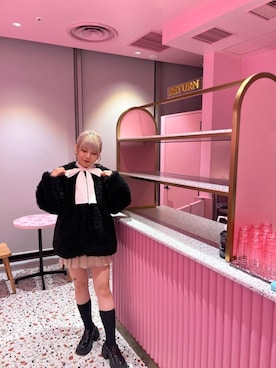「フレンチガーリー」｜「アイテム（ブルゾン）」を使った、emsexcite　/　エムズエキサイトさん（レディース・164cm）の秋コーディネート