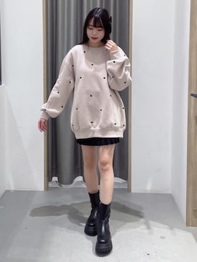 「ﾋﾞｯｸﾞｼﾙｴｯﾄ」｜emsexcite　/　エムズエキサイトさん（レディース・156cm）の冬コーディネート