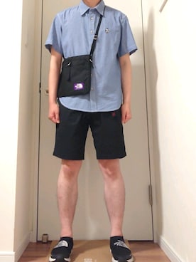 「アイテム（バッグ）」を使った、ろびーさん（メンズ・165cm）の夏コーディネート