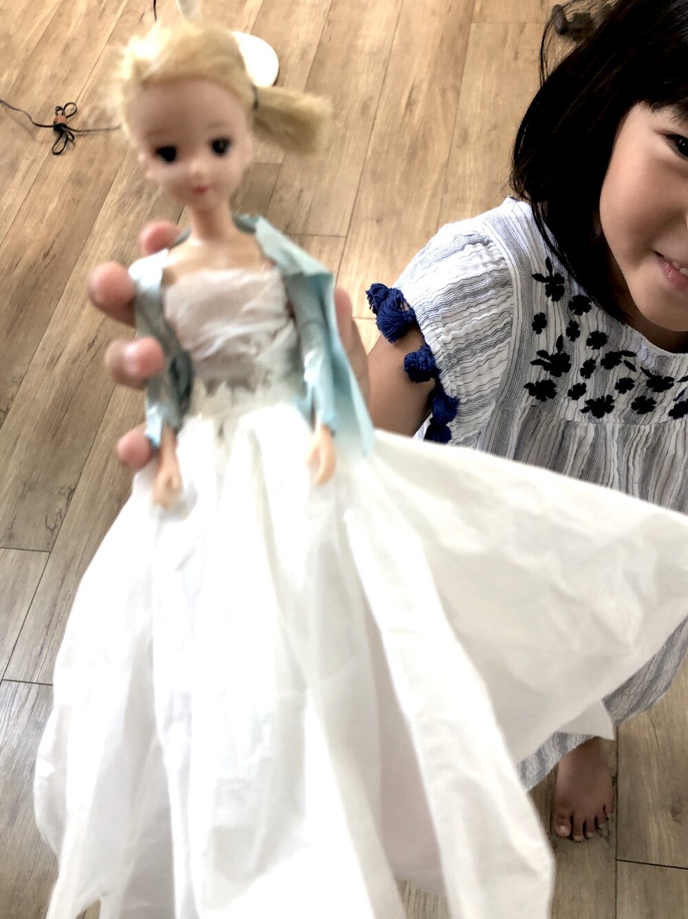 「リカちゃんのアイテム（その他、その他）」を使った、tomba2014さん（キッズ・120cm）の春コーディネートの1枚目の写真