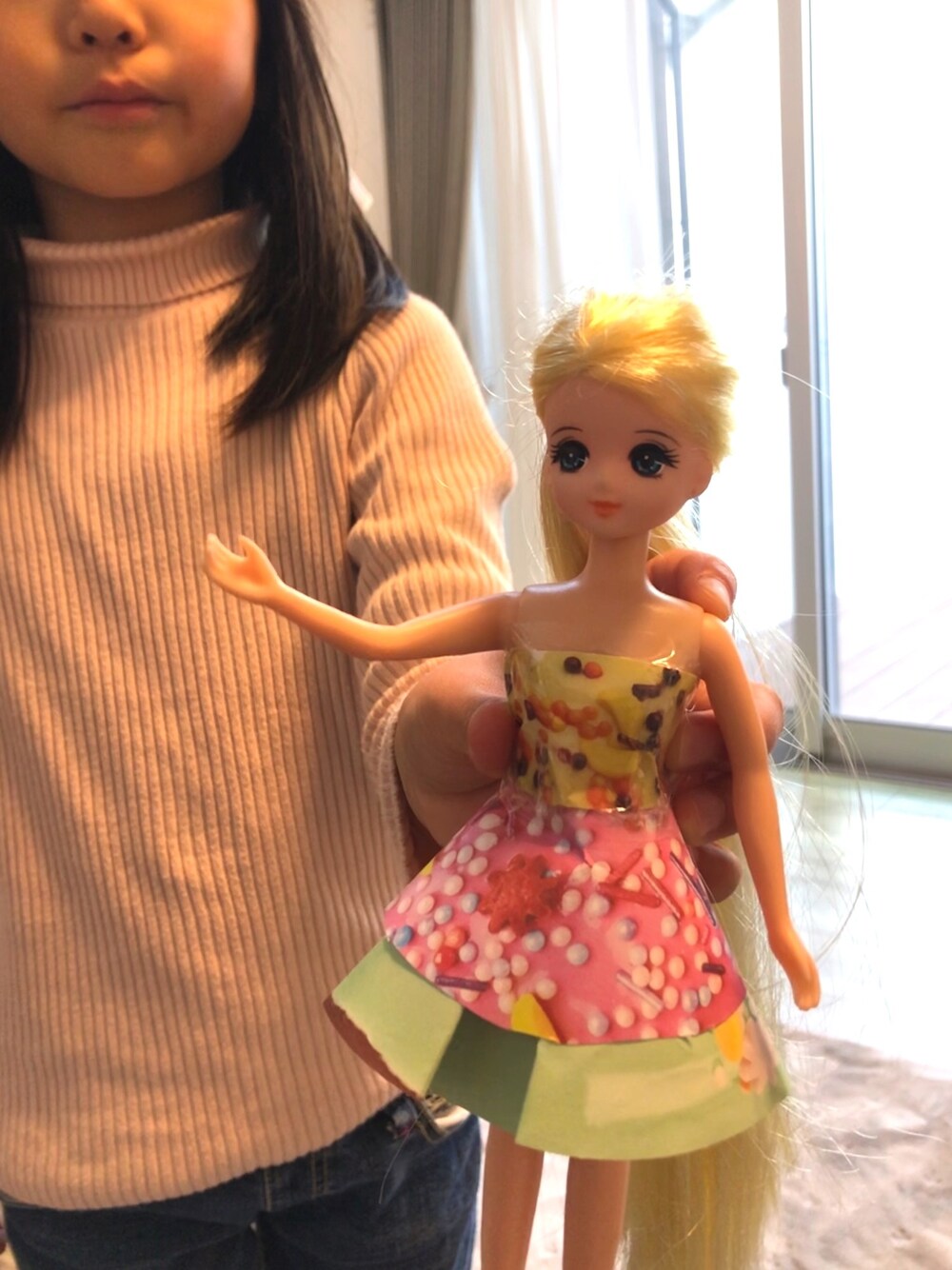 「リカちゃんのアイテム（フィギュア、その他）」を使った、tomba2014さん（キッズ・120cm）の春コーディネートの1枚目の写真