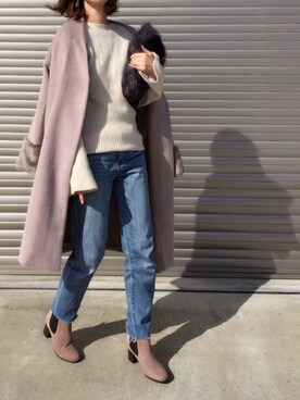 「kormarch」｜「アイテム（ブーツ）」を使った、kuukoさん（レディース・153cm）の冬コーディネート