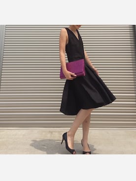 「アイテム（ドレス）」を使った、kuukoさん（レディース・153cm・30代）の夏コーディネート