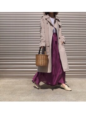 「ラベンダー」｜kuukoさん（レディース・153cm）の春コーディネート