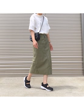 「ひざ丈スカート」｜kuukoさん（レディース・153cm・30代）の春コーディネート