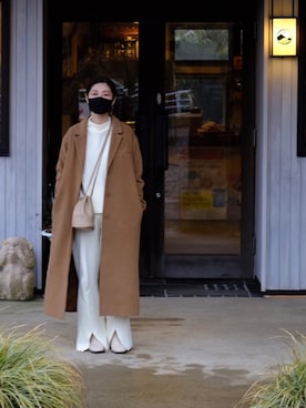 「EUCLAID（エウクレイド）のアイテム」を使った、kuukoさん（レディース・153cm）の冬コーディネート