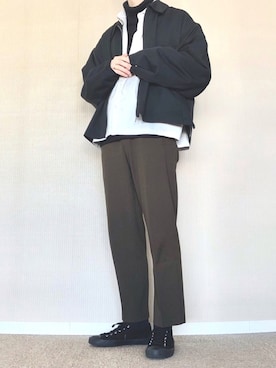 「Kenneth Cole（ケネスコール）のアイテム」を使った、ゆべしさん（メンズ・184cm）の春コーディネート