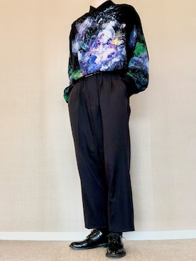 「LAD MUSICIAN（ラッドミュージシャン）のアイテム（その他）」を使った、ゆべしさん（メンズ・184cm）の春コーディネート
