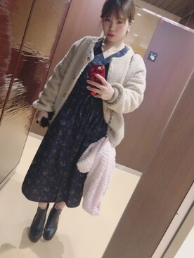 Gu フラワープリントワンピース 長袖 を使ったコーディネート一覧 Wear