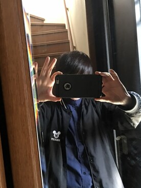 「しまむら（シマムラ）のアイテム（ブルゾン）」を使った、村井さん（メンズ・164cm）の春コーディネート