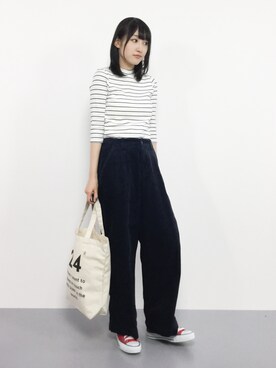 「Luz Llena（ラズレナ）のアイテム」を使った、はしもさん（レディース・162cm）の秋コーディネート