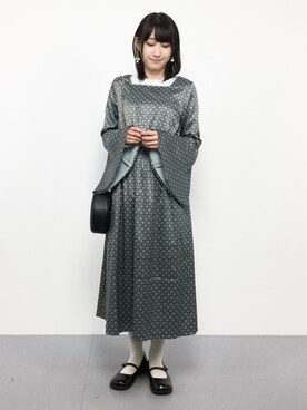 Kbf ケイビーエフ の レトロ柄ワンピース ワンピース Wear