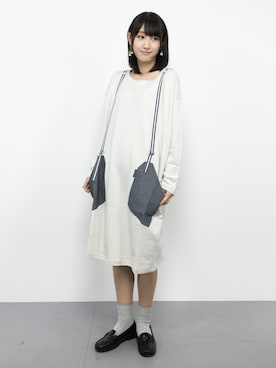 「mercibeaucoup,（メルシーボークー）のアイテム（ワンピース/ドレス）」を使った、はしもさん（レディース・162cm）の秋コーディネート