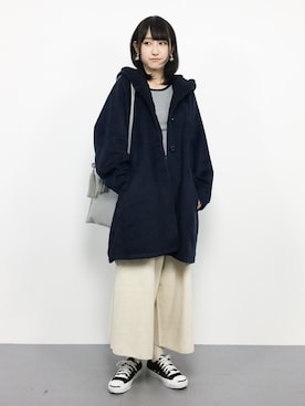 「kOhAKU（コハク）のアイテム（ジャケット/アウター）」を使った、はしもさん（レディース・162cm）の秋コーディネート