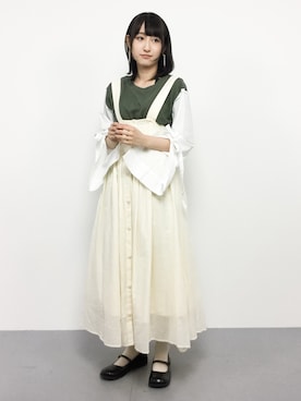 「KBF+」｜「アイテム（スウェット）」を使った、はしもさん（レディース・162cm）の秋コーディネート